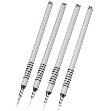 Wholesale aluminum handle nail point drill painted line drawing pen brush nail art dotting tool